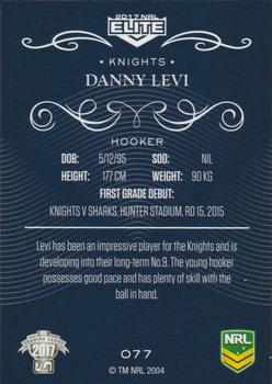 2017 NRL Elite #77 Danny Levi Back